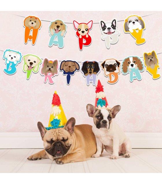 PS082 - Happy birthday pet party decoration